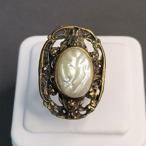 Womens gold tone oval - womens, mother