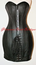 Leather Corset Dress 26 Steel