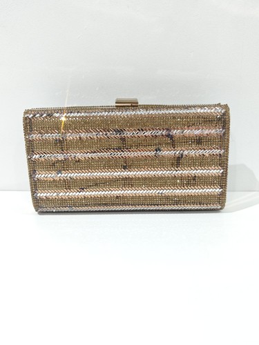 Gold sparkly diamante clutch - diamante,