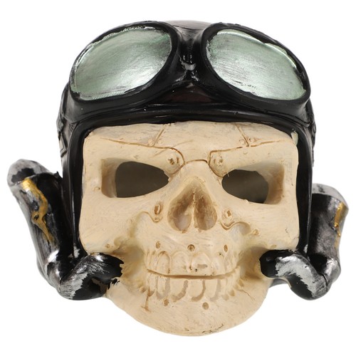 Aquarium resin skull fish - resin,