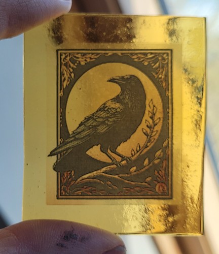 Stained glass raven bird - stained,
