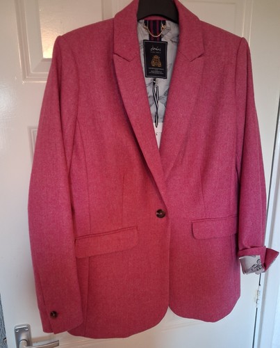 Joules pink wool jacket 16 - joules,