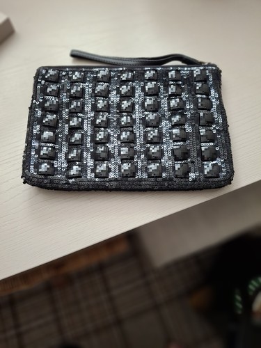 Jigsaw beaded clutch bag - beaded,