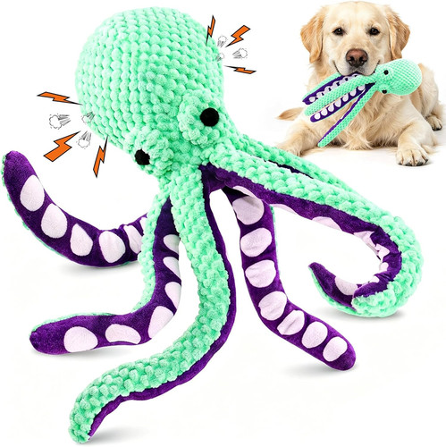 Squeaky plush dog - plush,
