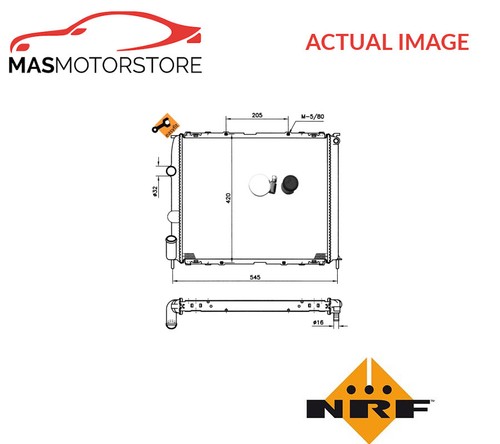 Engine cooling radiator nrf - engine,