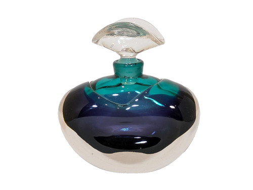 Blue turquoise glass perfume - &,