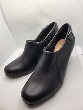 Clarks Woman’s Black Leather Brynn Harper Soft Cushion Insole Boots Shoes UK 5.5