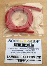 RED TOOL BOX DOOR SURROUND RUBBER. FOR LAMBRETTA GP-LI-SX-TV NEW
