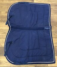 Nag Rags Navy With Gold Trim Saddle Square XC Colour Match