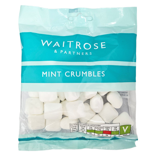 Waitrose mint crumbles sweets - crumbles,