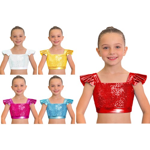 Kids girls crop top - girls, ballroom
