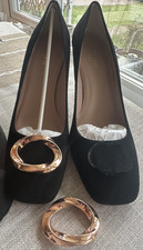 L.K.Bennett Evelyn Black Suede Court Shoes RRP £ 279 UK 5