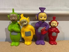 SET OF 4 x PLASTIC TELETUBBIES