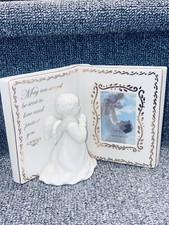 Lenox Angel Prayer Book Picture Frame Single Photo Cream Gold Religious Gift