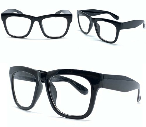 Thick vintage clear lens - clear,
