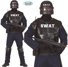 Mens SWAT Fancy Dress Costume