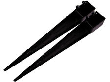 Fence Post Support Spike Holders 3" 75MM X2 (Square Bolt Grip Fencing Shoe)