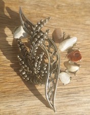 Vintage Heather Pin Brooch