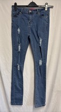 Ladies Boohoo Blue Denim