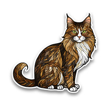 Norwegian Forest Cat Stained