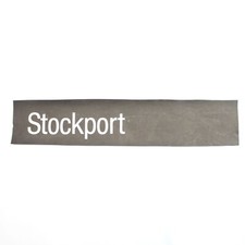 Stockport bus blind destination vintage printed tyvek original 1986 