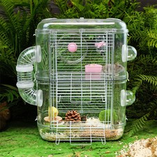 2 Tier Hamster Clear Cage