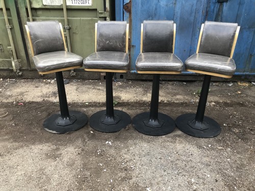 Set vintage grey leather - vintage,