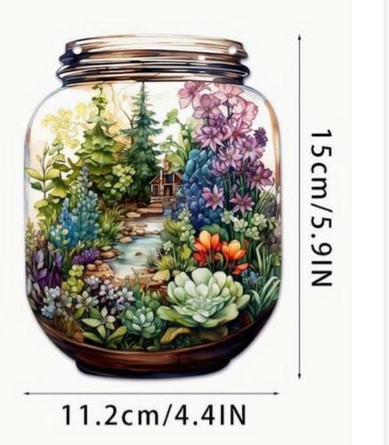Bottle garden suncatcher - bottle,