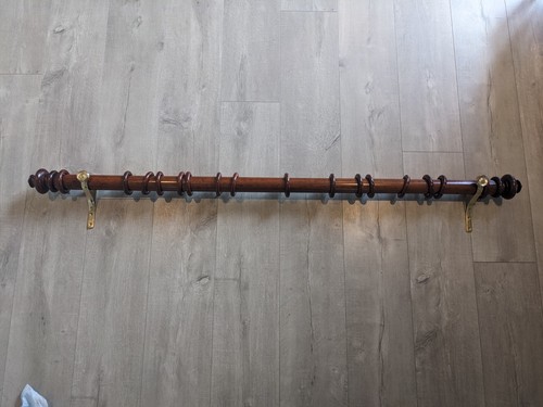 Antique mahogany curtain - mahogany,
