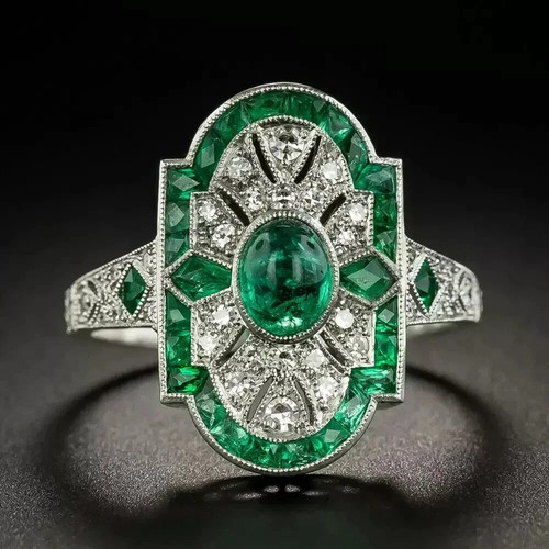 30ct art deco - style, lab