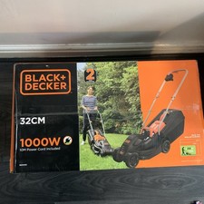 Black and Decker BEMW351 Electric Garden Lawnmower Mower Lawn Grass Box 32cm Cut