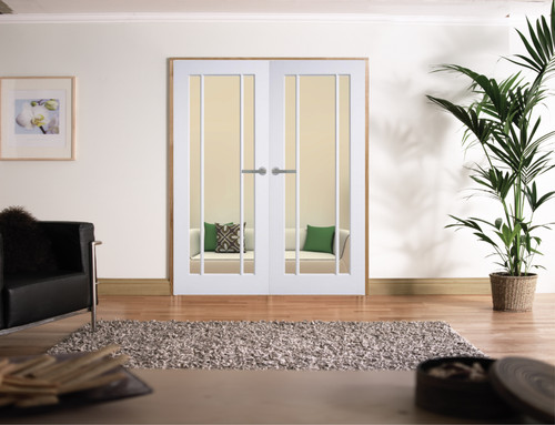 White langdale rebated - rebated, pair