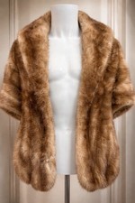 Vintage Mink Fur Stole Wrap