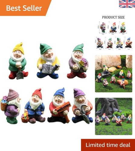 7pcs miniature garden gnomes - miniature,