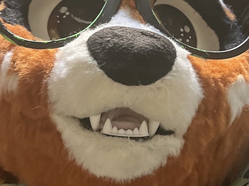 Printed fursuit teeth size - fursuit,