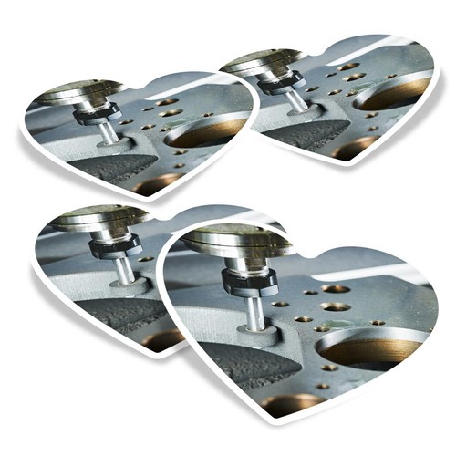 Heart vinyl stickers - 4x,