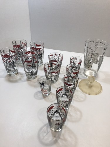 Vintage glass cocktail glasses - vintage,