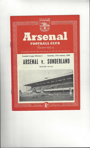 1953 arsenal sunderland - v,