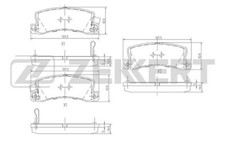 BRAKE PAD SET, DISC BRAKE FOR