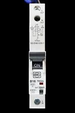 MK 16 AMP CURVE B 6kA 30mA RCBO TYPE AC SENTRY 7934s