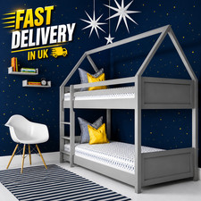 Wooden House Bunk Bed-Coco