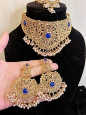 Gold plated collar necklace - gold,