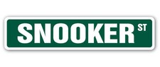 SNOOKER Street Sign Metal