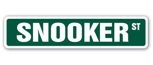 Snooker street sign - street,