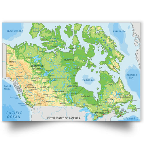 Map canada towns - canada, and