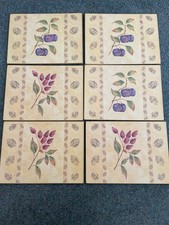 M & S 'Wild Fruits' 6 placemats and 6 coasters