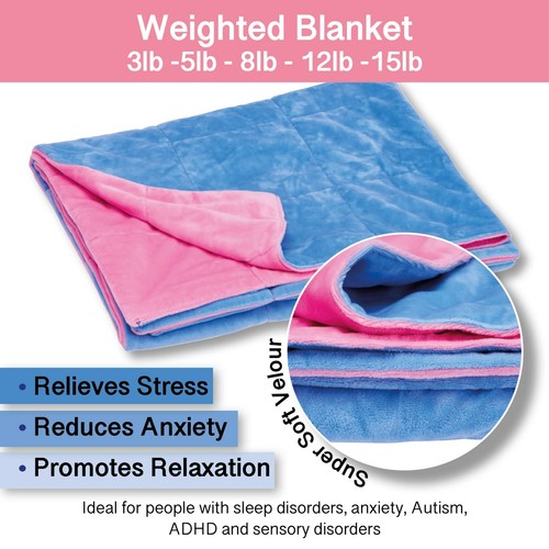 New weighted blanket blue pink - weighted,