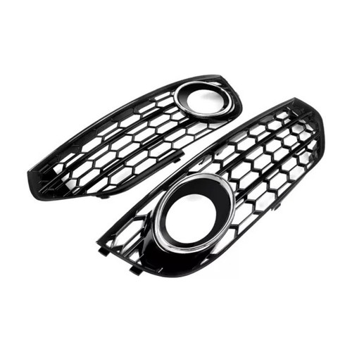 Front bumper honeycomb fog - front,