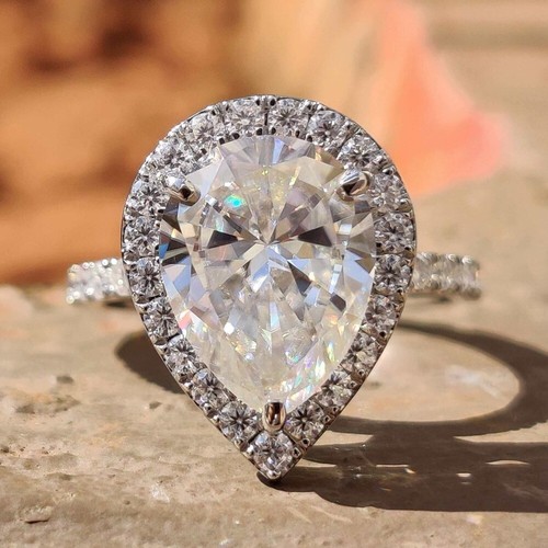 Pear cut moissanite 11x7 - moissanite, mm