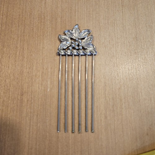 Vintage silver tone floral - vintage,